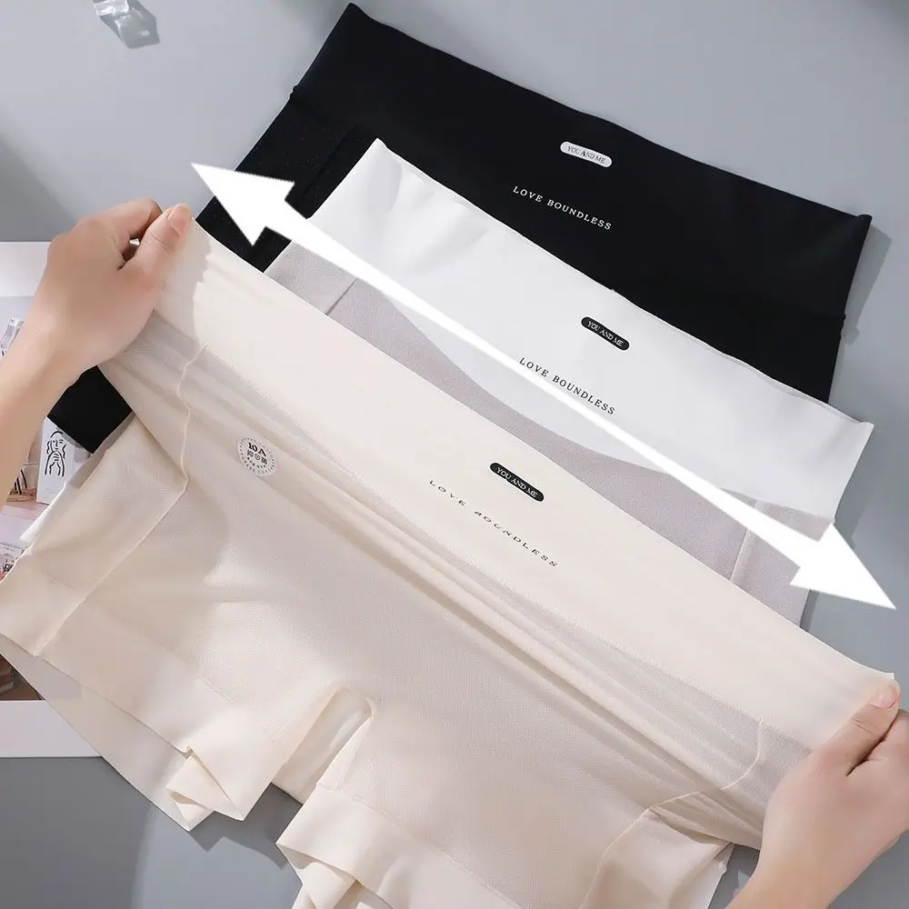 أزياء رقيقة الحرير الجليد سراويل القطن المنشعب كبيرة الحجم المرأة ملخصات سراويل بسيطة المضادة للوهج السراويل الهدايا