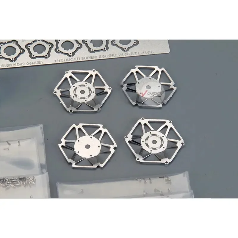 Hobby design atualizado conjunto de folhas de gravação 1/12 HD02-0448 para tamiya 14140 modelo construir hobby acessórios diy