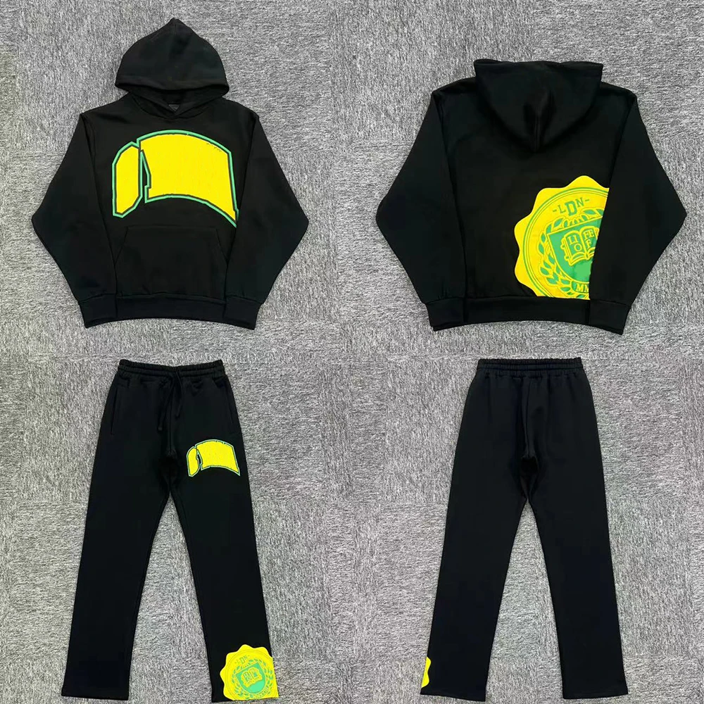 

SY-69 Unisex Cotton Tracksuit Hoodie And Trousers Set Streetwear Jogging Outfit for Men And Women Autumn Winter Clothing Set