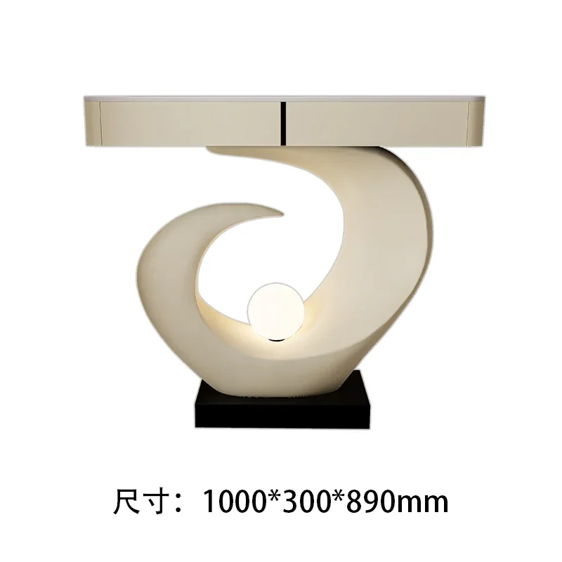 

Entrance Cabinet Modern Simple and Light Luxury High-End Hallway Corridor Villa Console Tables