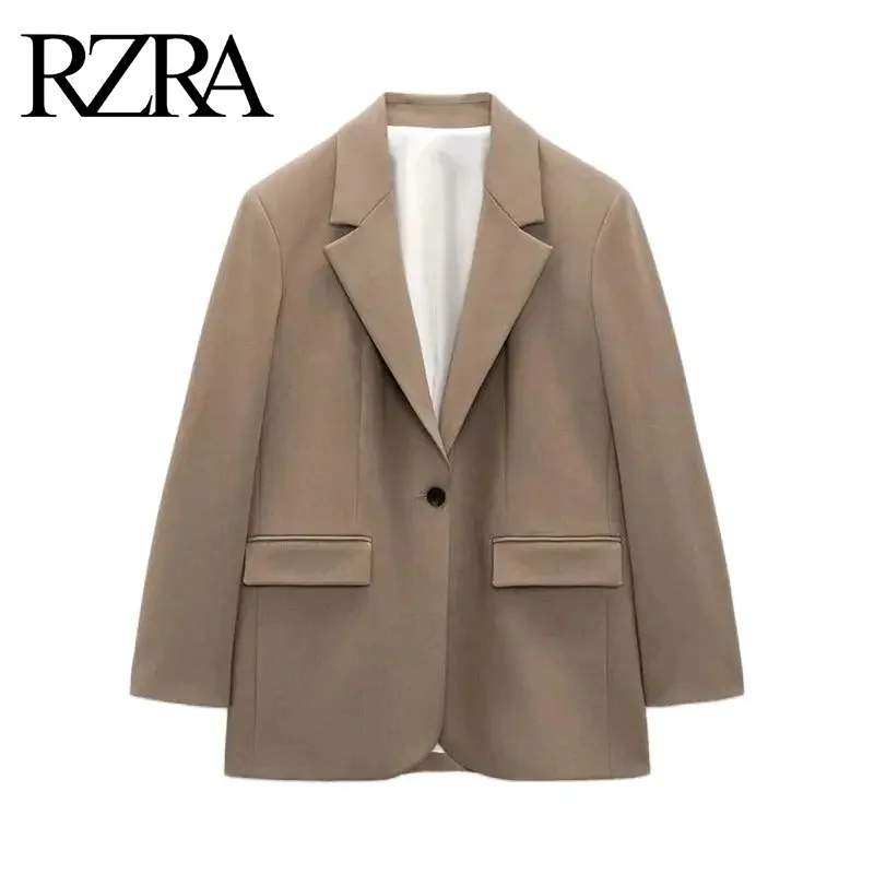 

RZRA original women's clothing 2024 autumn and winter new button decoration loose casual suit jacket commuting all-match