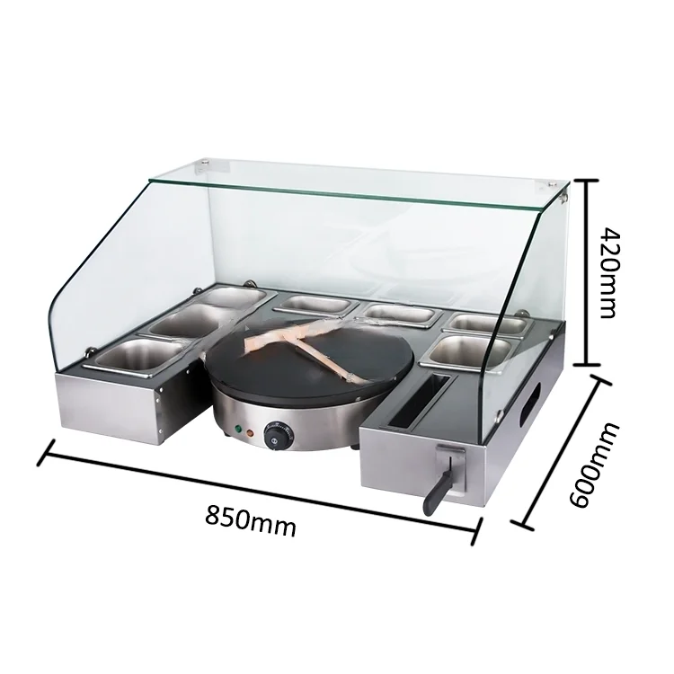 Ausrüstung Crepe Pancake Maker Crepe Station 220V Crepe MakerCe-Zertifikat Kommerzielle Küche