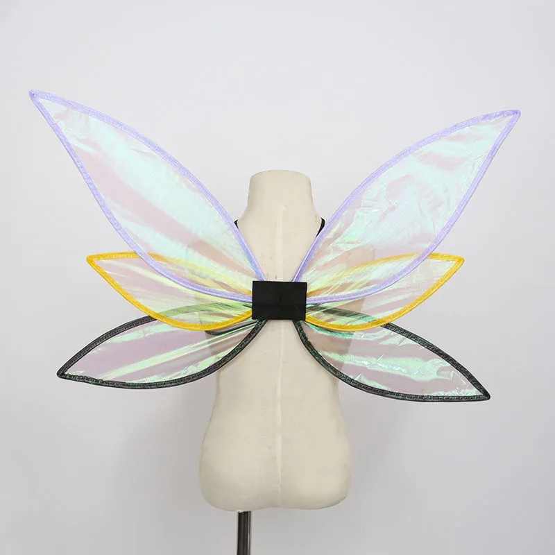 New Style Fairy Children Performance Costume Polarized elf wings Butterfly Wings colore misto