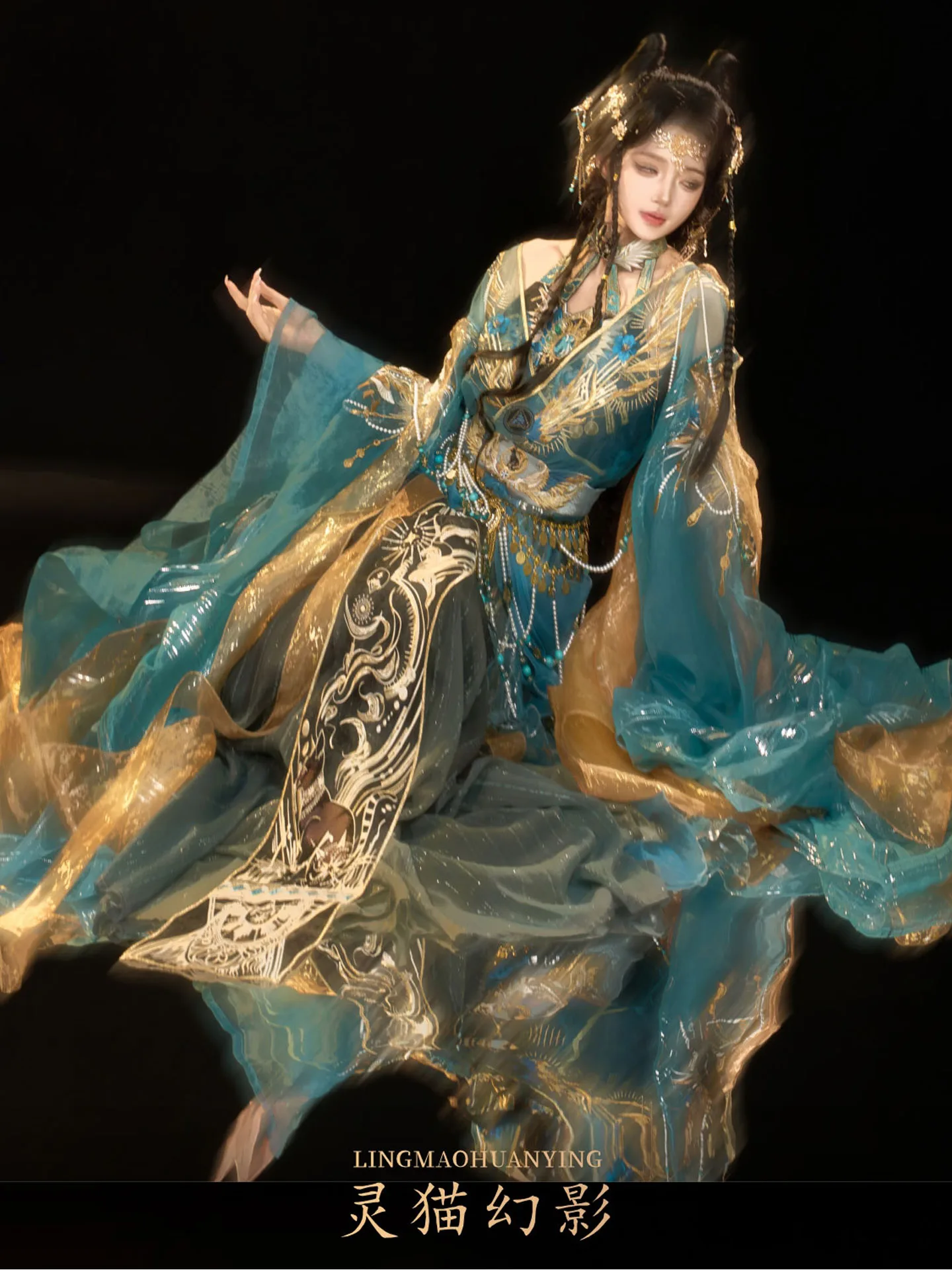 New Exotic Style Hanfu Set Featuring Elegant Embroidery From The Western Regions And Traditional Chinese Dunhuang Clothes