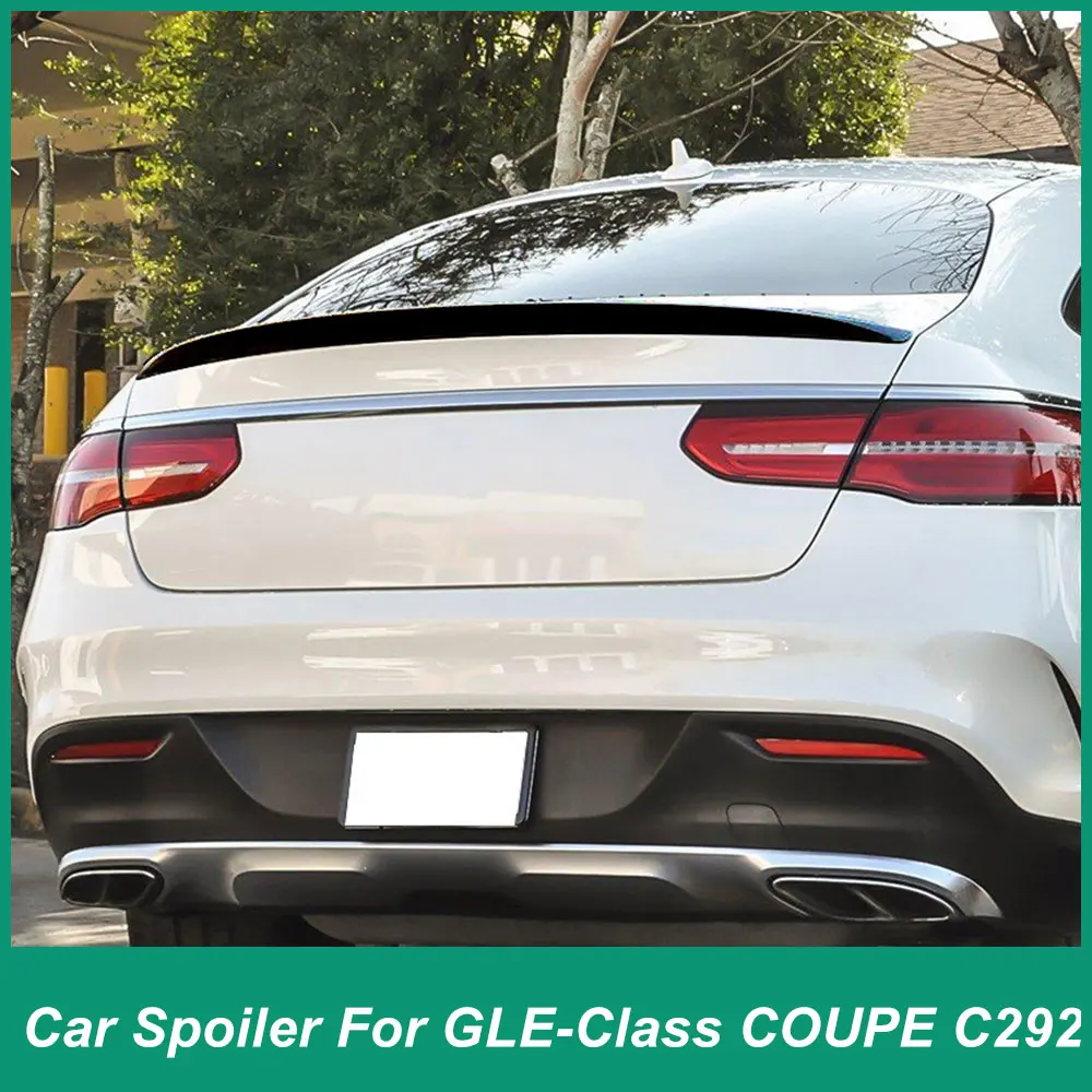 For Mercedes Benz GLE Coupe C292 2015-2019 AMG Top Wing Rear Trunk Lid Spoiler Exterior Modification ABS Plastic Automotive Part