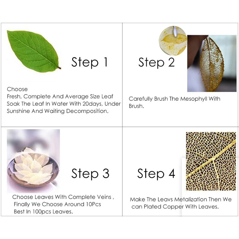 LOVBEAFAS Wholesale 50/lot Fashion Jewelry Gold Silver Color Bijoux Natural Real Leaf DIY Necklace Pendant Women Accessories