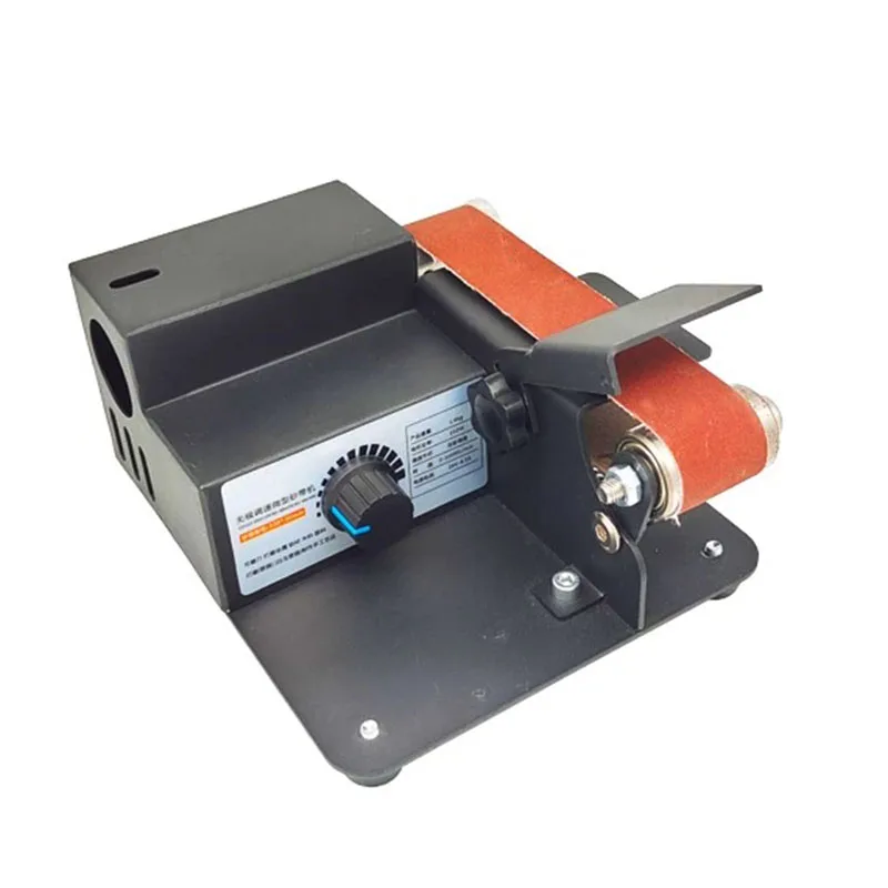 DIY Electric Belt Sander Grinder Polishing Cutting Knife Edge Sharpener Miniature Angle Grinder Desktop Household