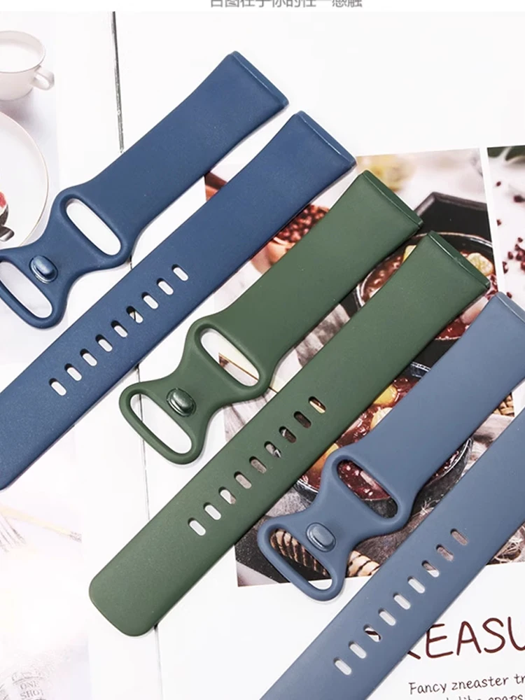 Correa de reloj para Fitbit Versa 3, Correa de repuesto para reloj inteligente, pulsera deportiva de silicona, accesorios para Fitbit Sense Versa 3