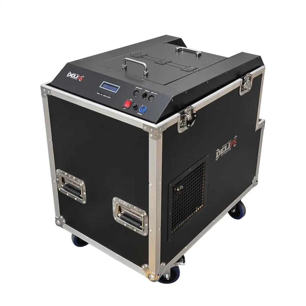 DELIFX 3000W High Speed Turbo Confetti Blower Machine DMX Control Low Noise Confetti Paper Machine for Wedding Party Show