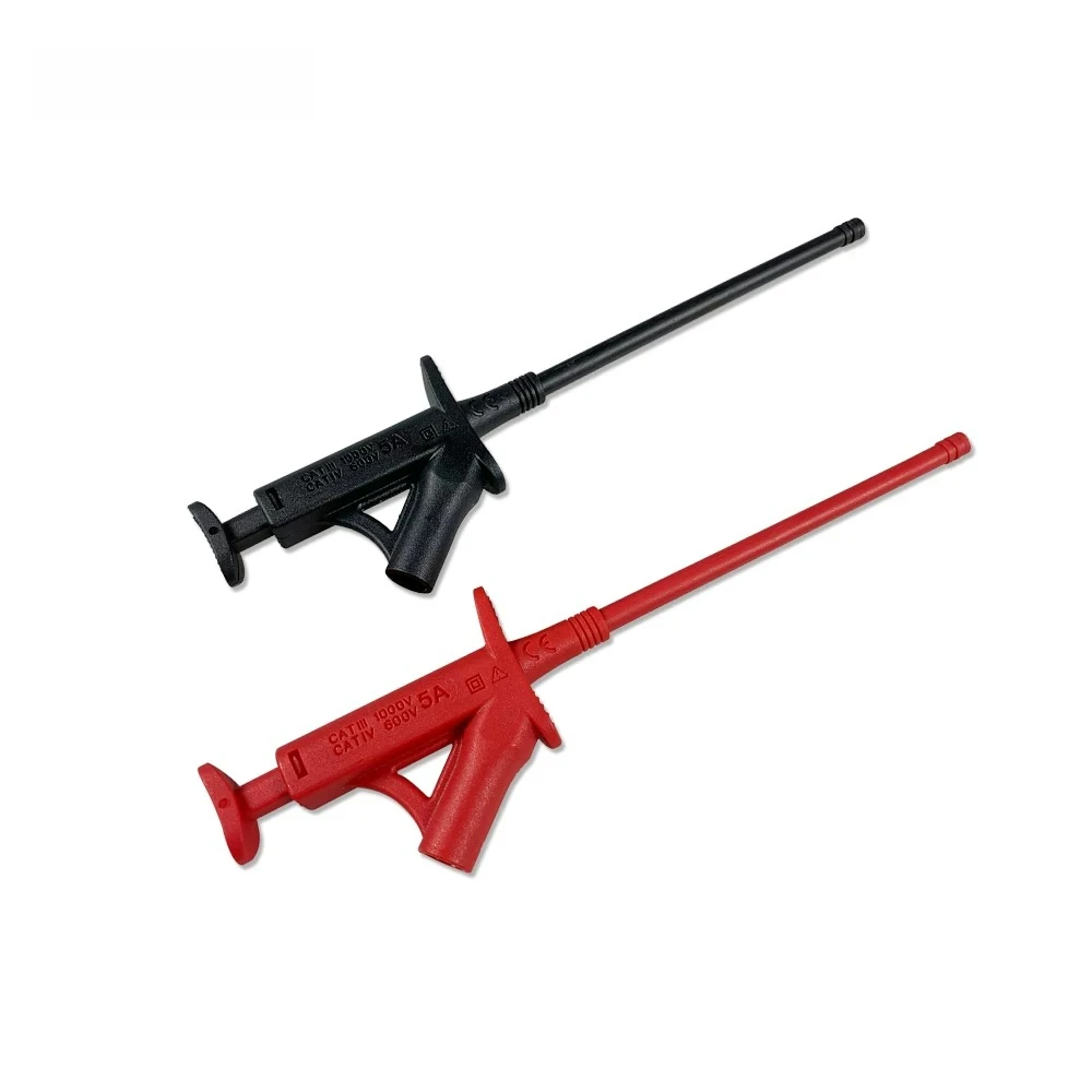 Micsig Retractable Test Hook IC Clip Differential Probe Hook, Probe Tip with 4mm Banana Jack