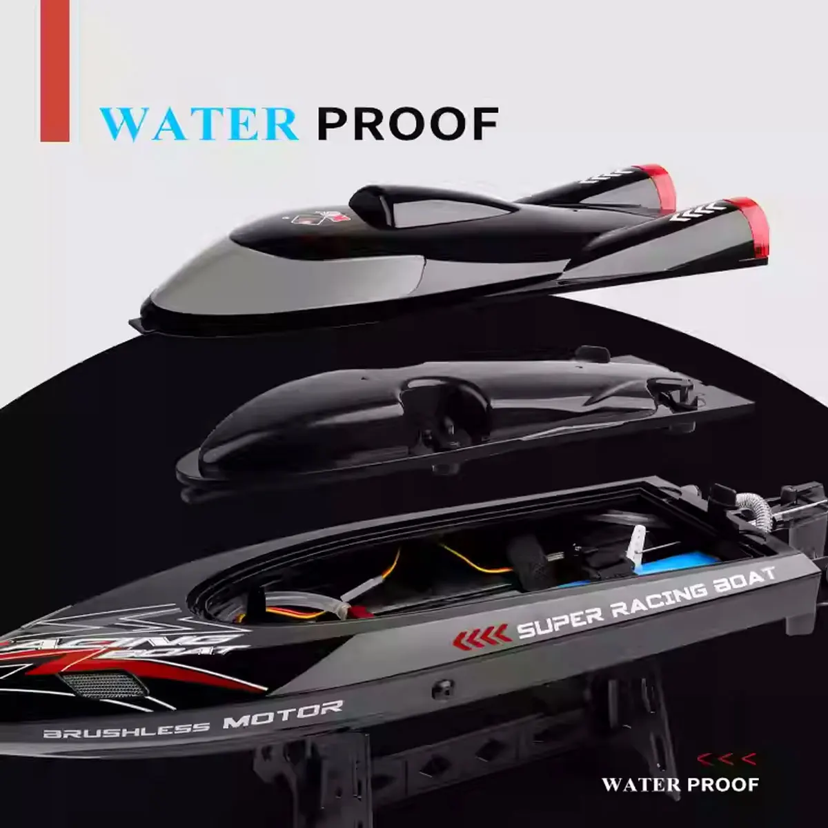 WLtoys WL916 High Speed RC Boat 55km/h Remote Control Boats 2.4GHz Capsize Low Battery Alarm RC Boat Toy for Christmas Gift