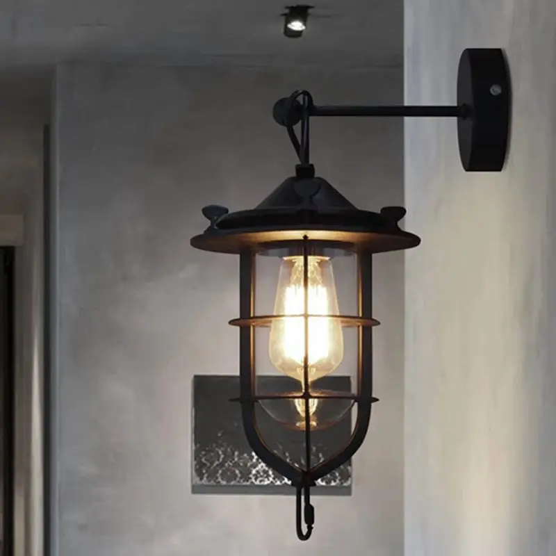 Industrial Style American Retro Wall Lamp Restaurant Bar Commercial Staircase Corridor Decoration B&B Hotel Coffee Shop Lighting Fixtures