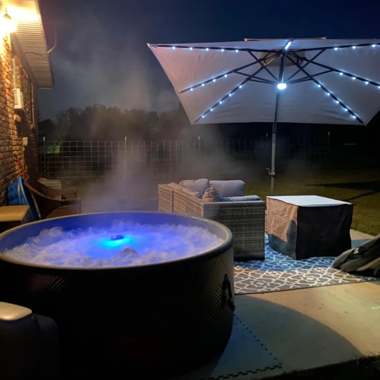 

STLF High Security Split Spring Lazy Tub Home Inflatable Dwf Bathtub Portable Hot Tub Spa Hot Tube for Indoor and Outdoor