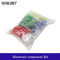 500PCS/LOT 5MM LED Diode Kit Mixed Color Red Green Yellow Blue White Led Light DIY Kit