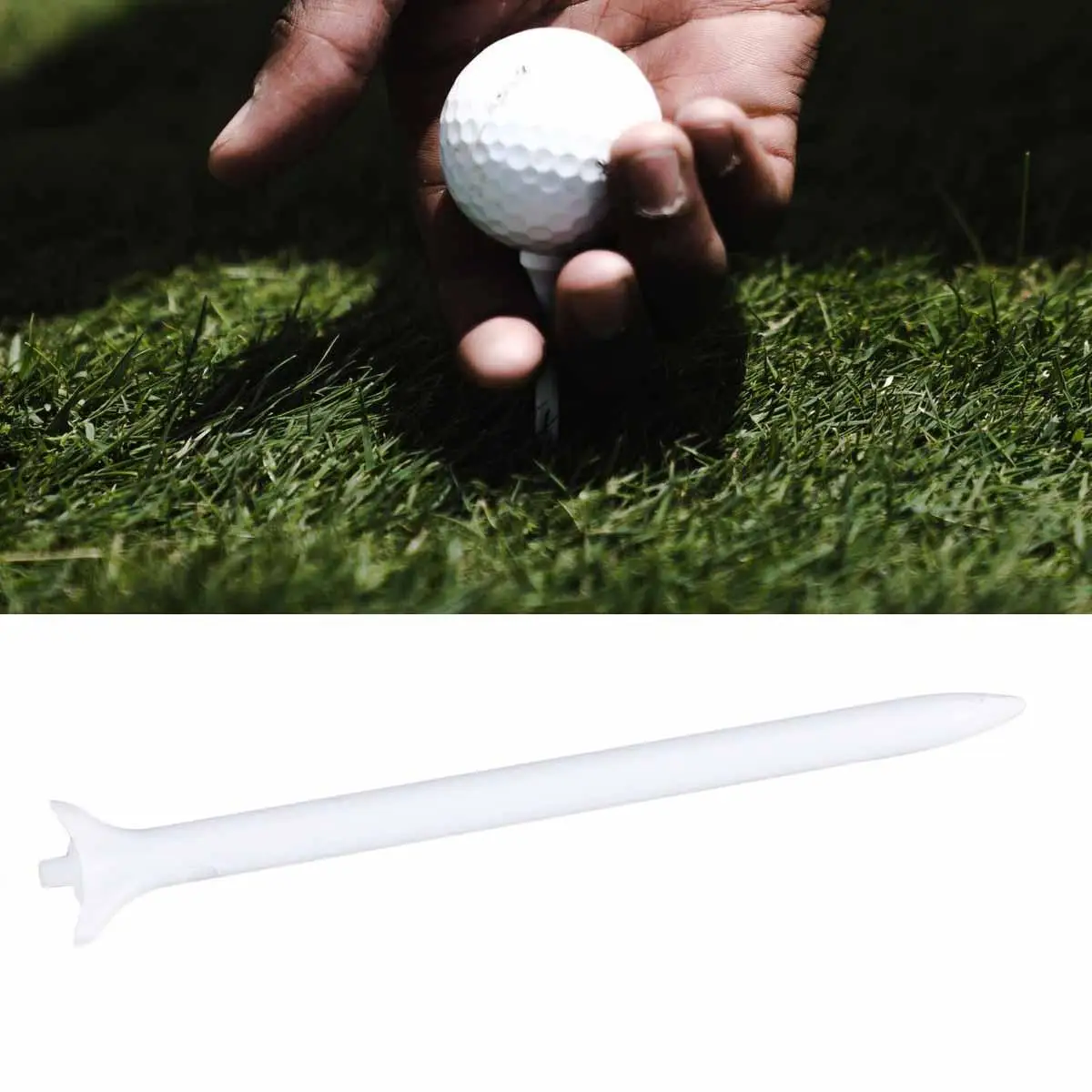 25 Pcs Golf Tee Reusable Eco Friendly Lightweight PP Plastic Tools Compact Golfs Accessories Supplies Ball Stud Racks