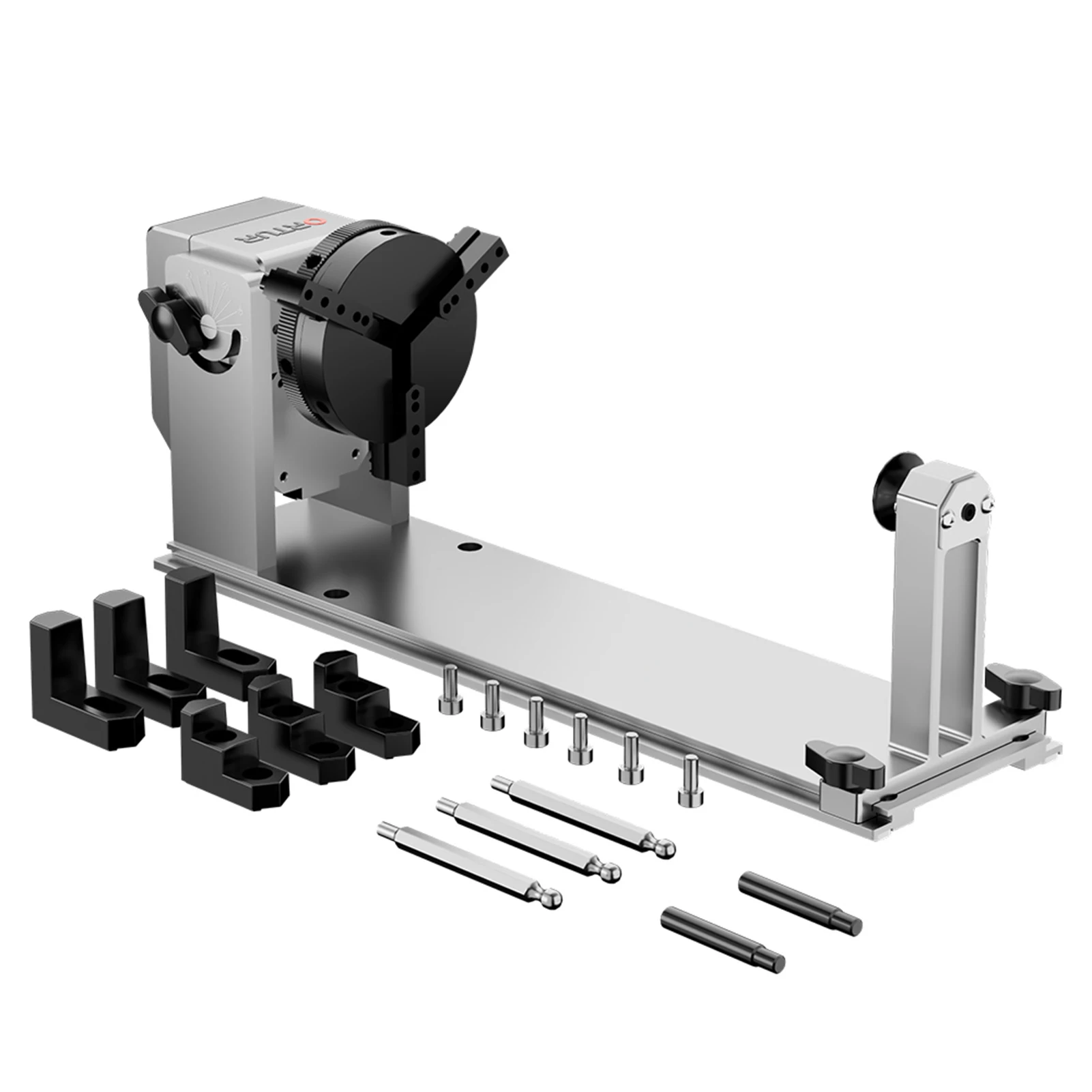 CNC Rotary Roller With Chuck 360 Rotating 180 Horizontal Flip ORTUR (YRC1.0) Angle Base For All Laser Engraver Machines