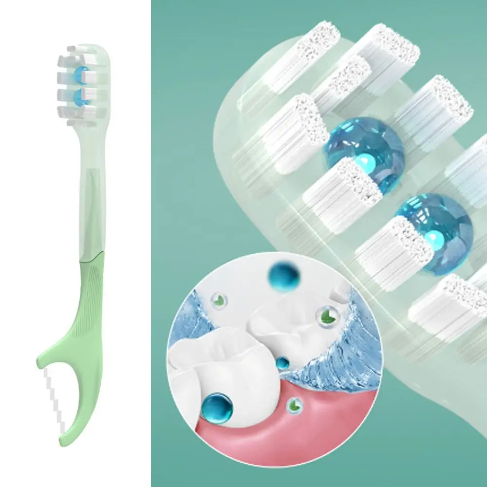 

with Freshening Bead Mini Travel Toothbrush Oral Hygiene Care Portable Prepasted Toothbrush Travel Disposable