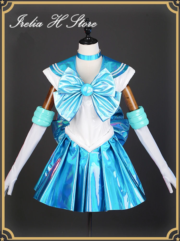 {Stock} Irelia H Store Anime Sailor Moon 30th Anniversary Mizuno Ami Cosplay Mizuno Ami Dress Costume Cosplay costumi di Halloween