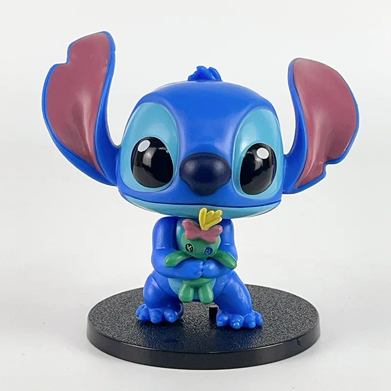 Hot Disney Cute Stitch Stacey Sound Talking and Light Hand Puppet Anime Action Figure Model Toy Kawaii Doll Kids regali di natale