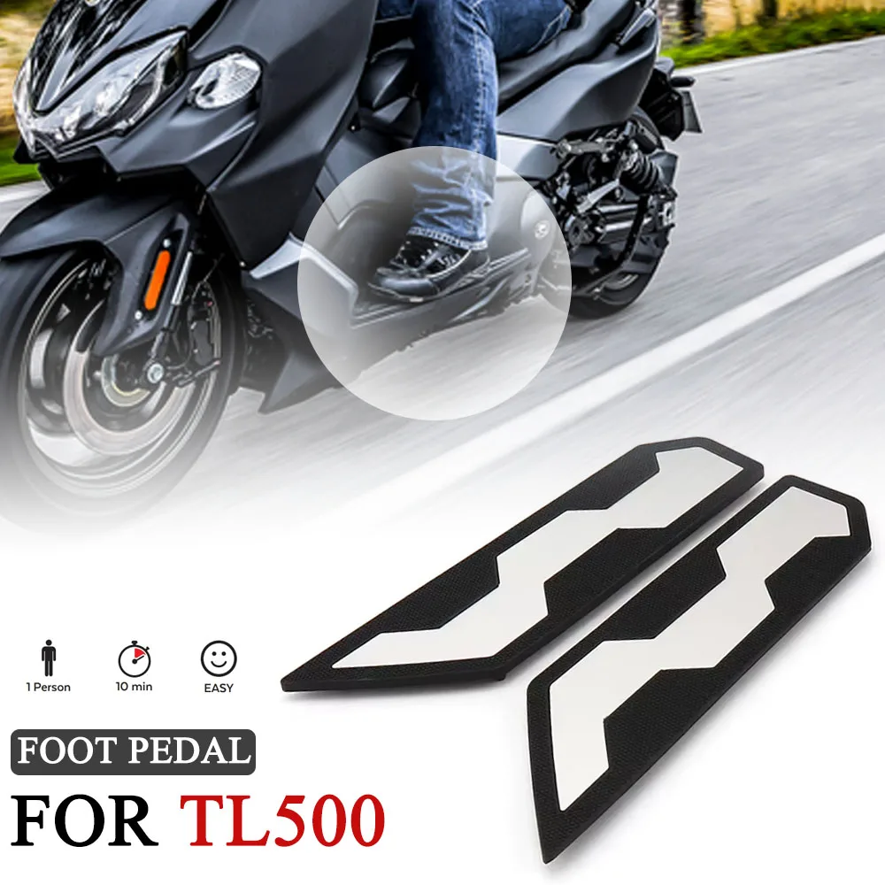 

New For SYM MAXSYM Maxsym TL 500 TL500 Motorcycle Footerst Footpad Footboard Steps Foot Pad Pedal Plate Floor Panel