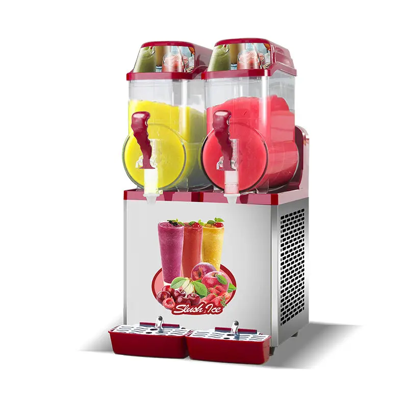 for Slushy Machine Smoothie Machine Commercial Industrial Double Bowl Frozen Drink Slush Machine