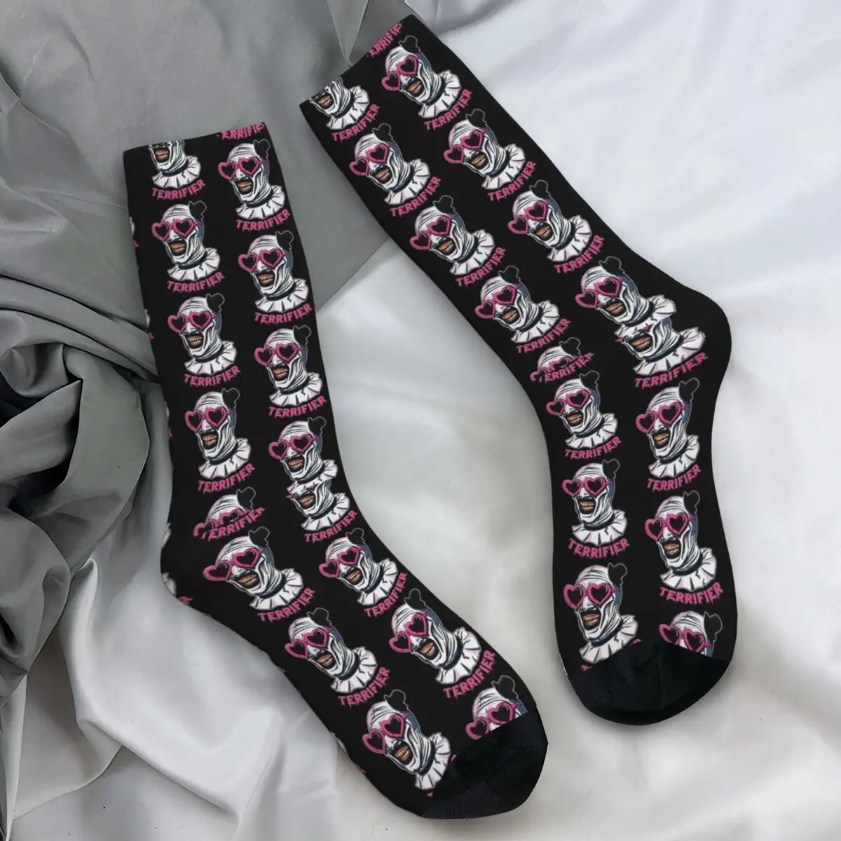 The Terrifier Art The Clown Socks Christmas Movie Gothic Stockings Autumn Anti Bacterial Unisex Men Socks Soft Outdoor Socks