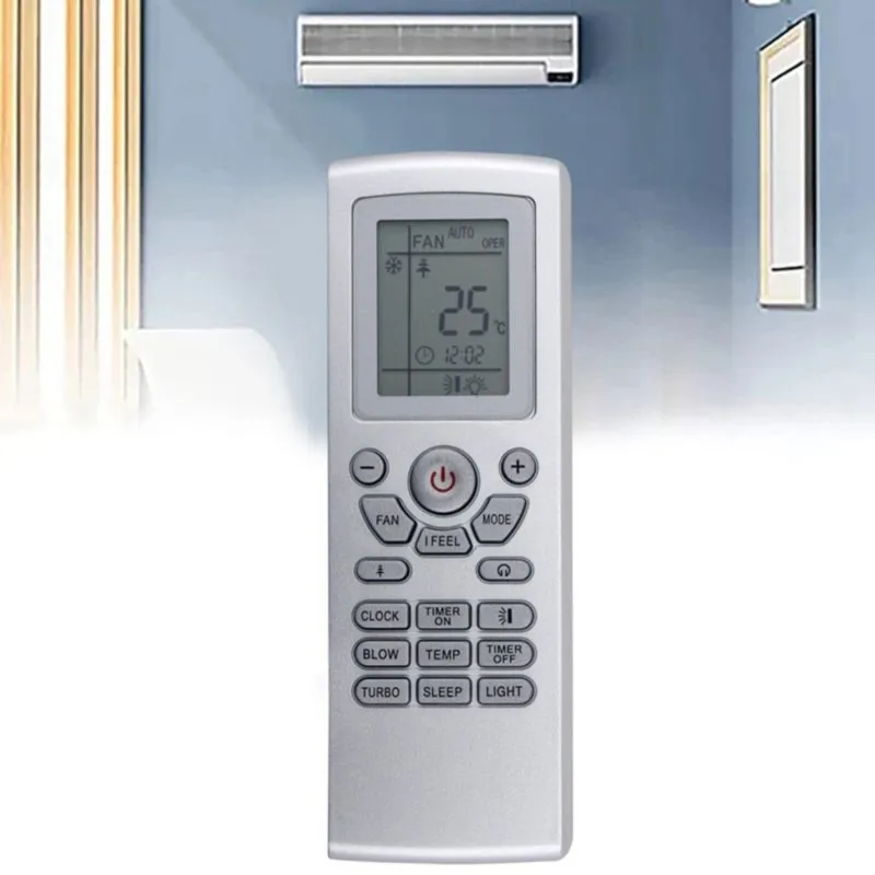 DT98 Replacement Remote Control YT1F for Gree Tadiran Air Conditioner, Silver, Works with YT0F YB1F2 YT1FF Models