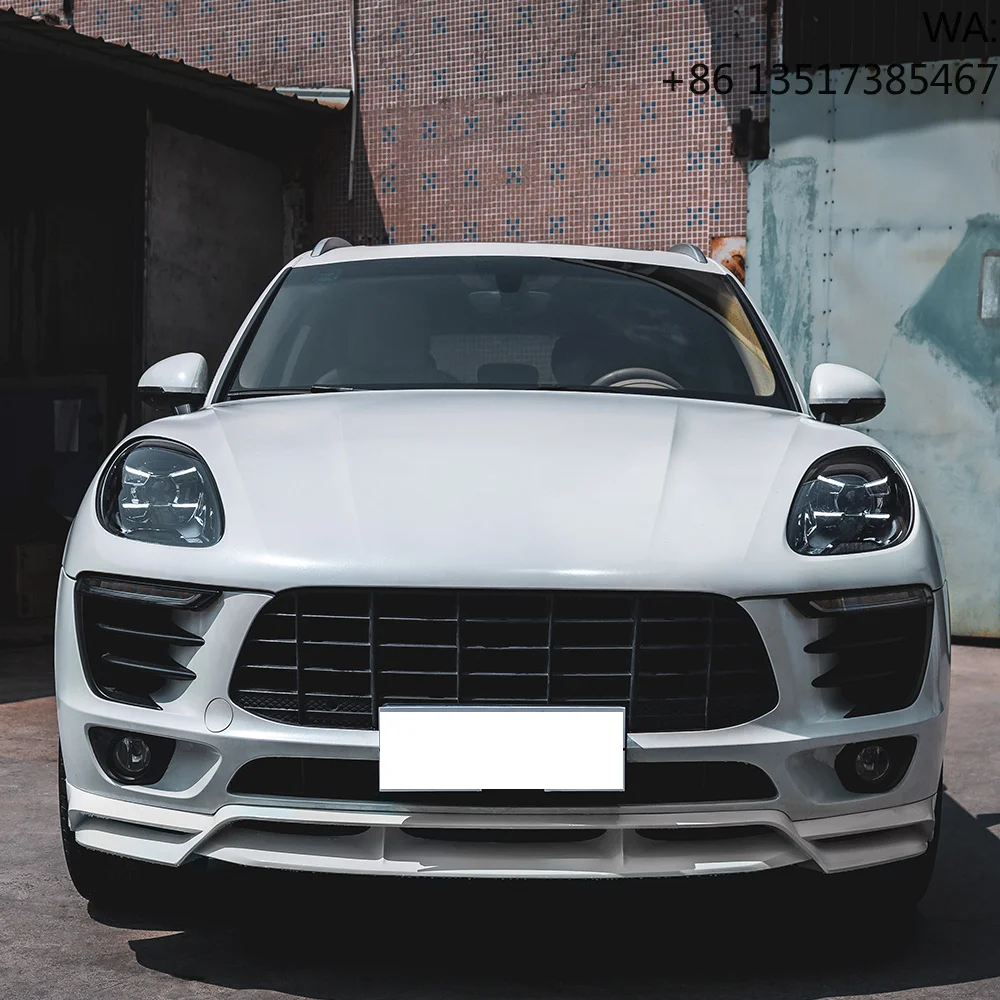 High End Decoration Accessories Part Car Front Bumper Lip for porsche Macan KDA Front Lip 95B 2014-2018 view 3