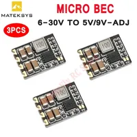 3pcs Matek Systems Micro BEC 6-30V To 5V / 9V-ADJ Step-down Regulator For RC Models Spare Part DIY Accessories