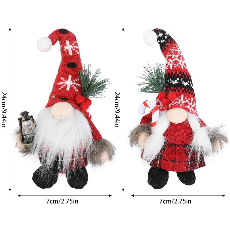 Nordic Large Gnome Faceless Elf Doll Ornament Merry Christmas Decor Xmas Home Table Decorations 2024 Navidad Natal 2025 New Year