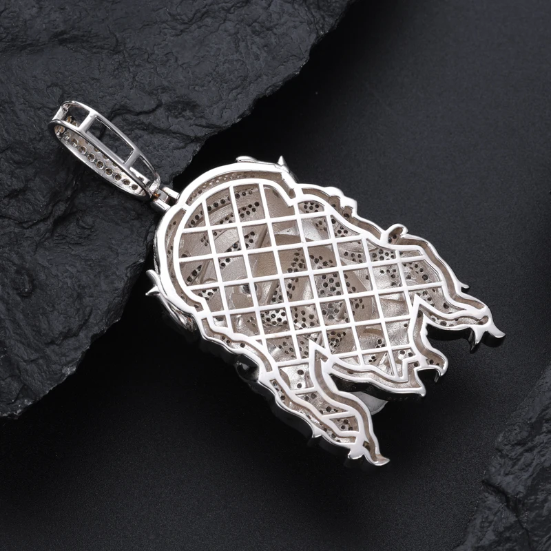 TUHE Unisex High Quality D VVS Moissanite Iced Out Pendants Jesus For Men Hip Hop Jewelry