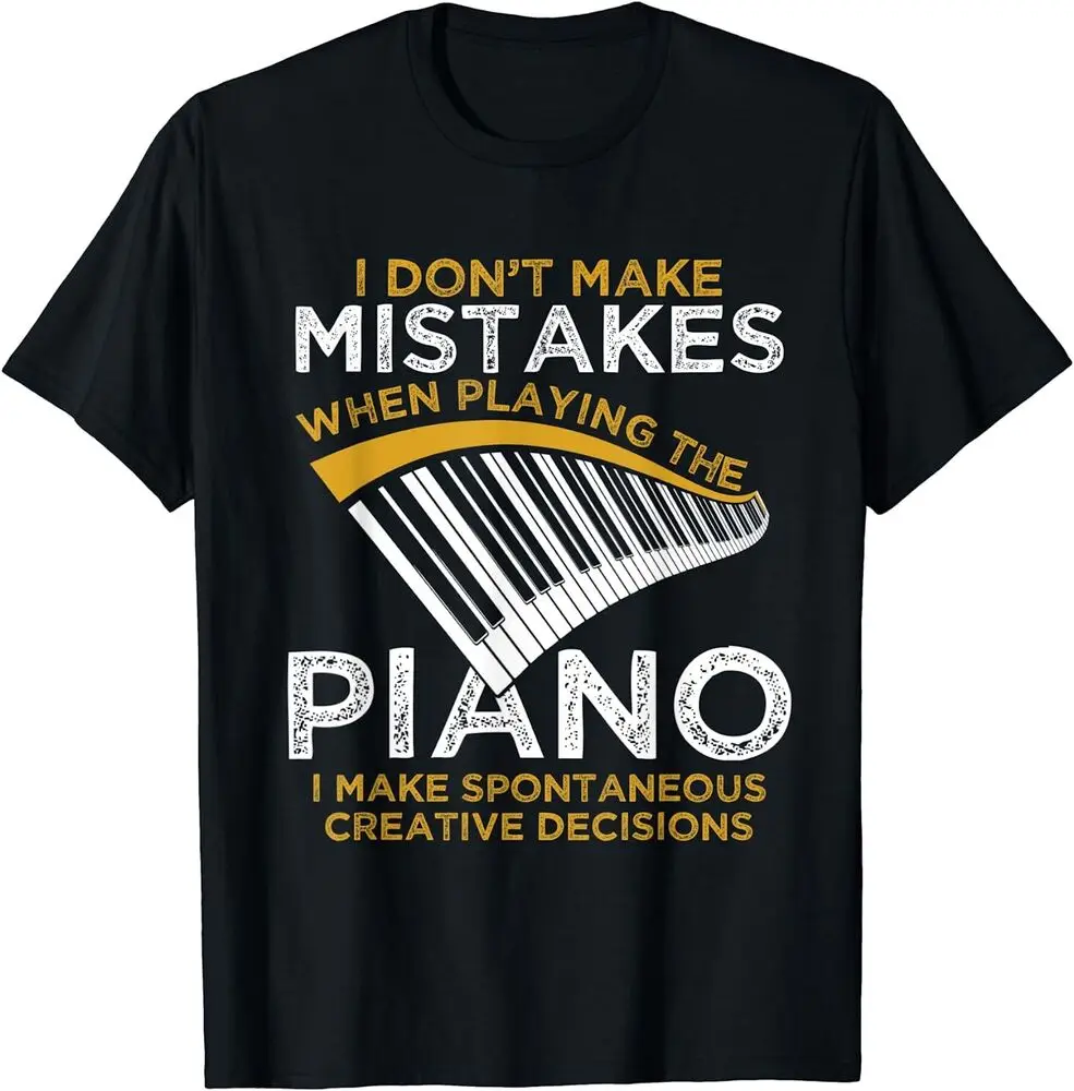 Keyboard Pianist Gifts Music Musician Piano T-Shirt Fun Printed Clothing Y2K Summer