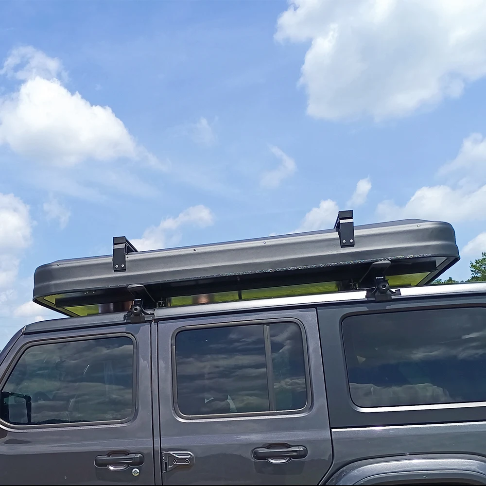 大型SUV 4人用 アルミ製ハードシェルルーフトップテント - Roof Top Tent Ladder Telescopic のレビューと価格