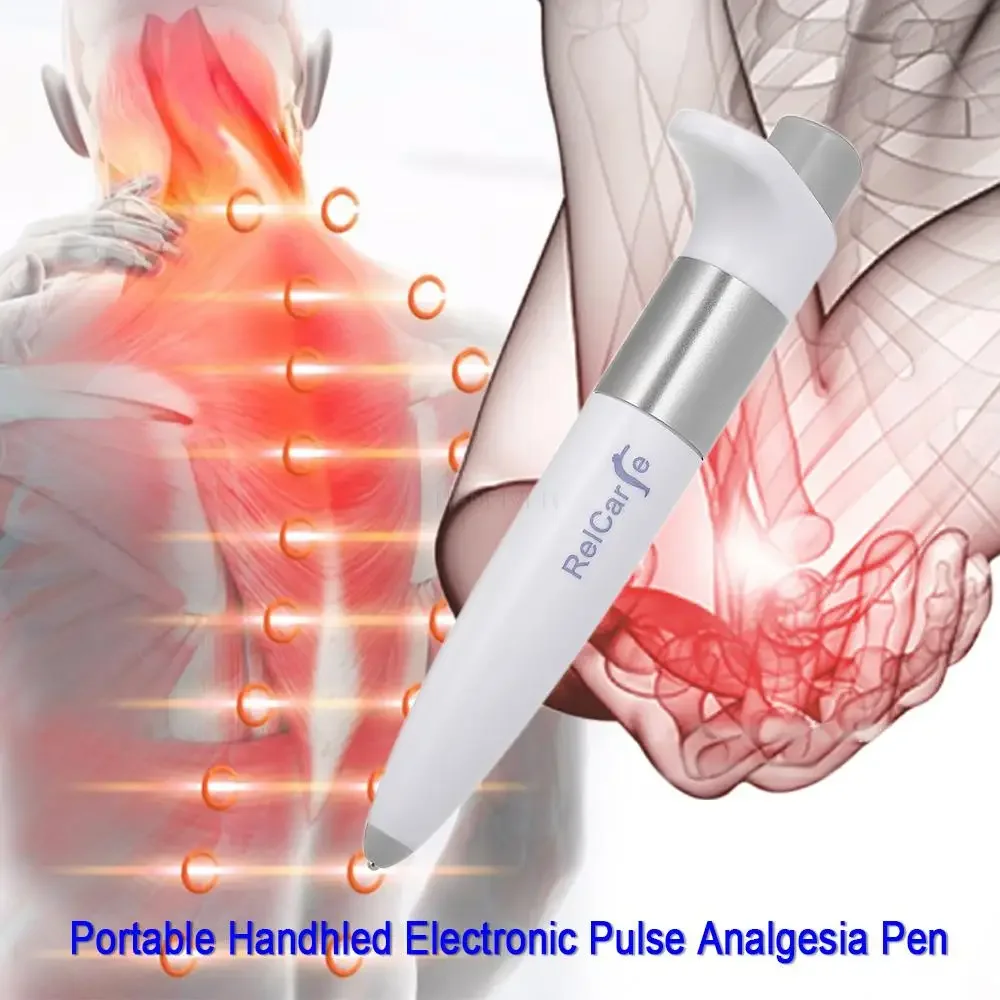 ใหม่ปากกานวดอิเล็กทรอนิกส์ PULSE Analgesia ปากกาผ่อนคลายกล้ามเนื้อตะโพก Joint แบบพกพา Handheld Point