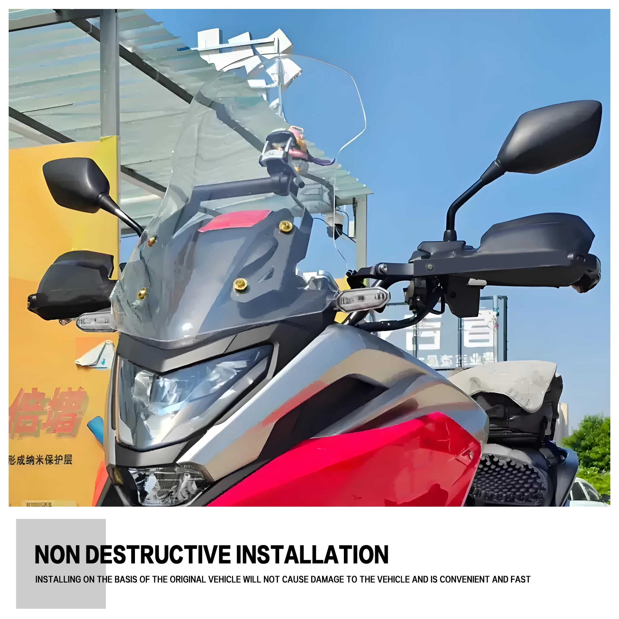 

FOR HONDA NC750X NC700X New Aluminum Motorcycle Hand Lever Guard Protector Shield Windproof Handlebar HandGuard Protection