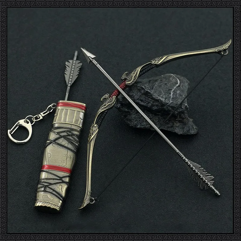 God of War Arme Porte-clés pour enfants, Atr192., Brcare on Bow, Kratos erical of Chaos Game, Katana Sword, Samurai Gifts, peuvToys for Boy