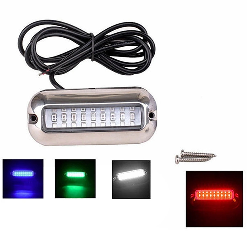 

27 Led Underwater Fishing Light 12v Boat Transom Night Light Water Landscape Lighting for Boat Yacht Accessories Marine 1Pcs