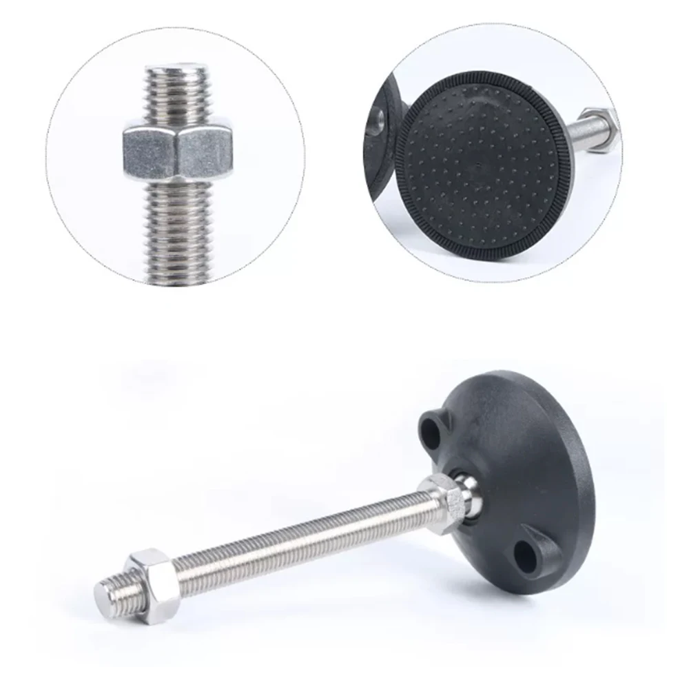 1-6Pcs D40/D50 Nylon Universal Leveling Feet M8 M10 M12 M14 Rotating Base Lathe Leg Pad Table And Chair Adjustable Leveling Feet