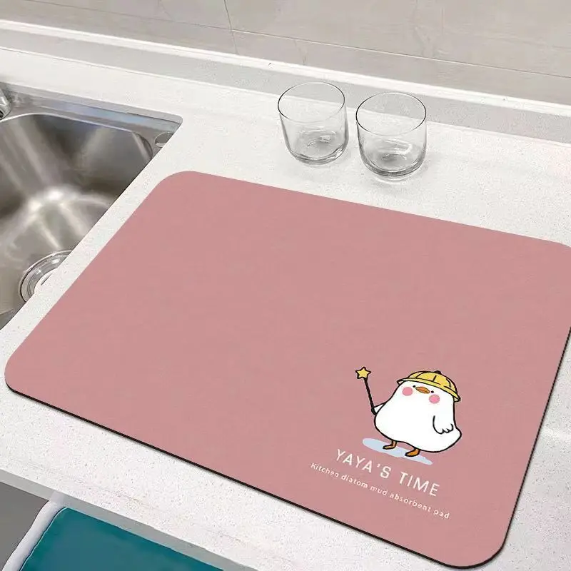 VIKAMA Kitchen Bar Counter Water Absorbent Non-Washable Reusable Heat Insulating Coffee Cup Drainage Pad Home Decoration