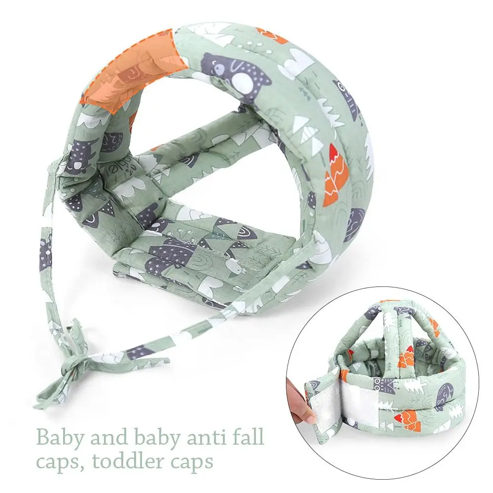 قبعة مريحة وقابلة للتعديل لحماية الطفل، قبعة ناعمة لحماية الرأس، قبعة كرتونية مضادة للسقوط ومضادة للتصادمات للأطفال الصغار #1