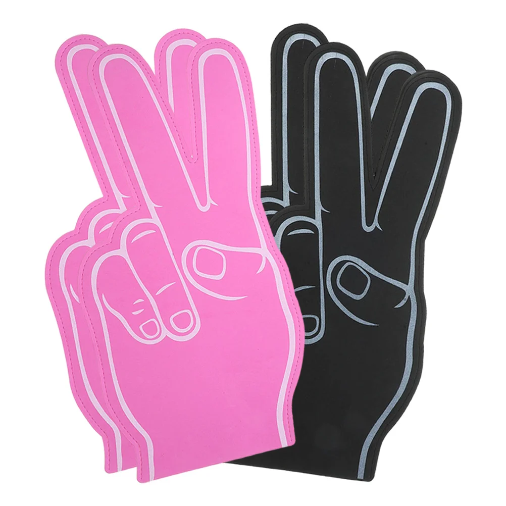 

Giant Foam Finger 4Pcs Number Foam Hand Cheerleading Foam Fingers Sports Cheer School Spirit Craft Foam Hands Team Finger