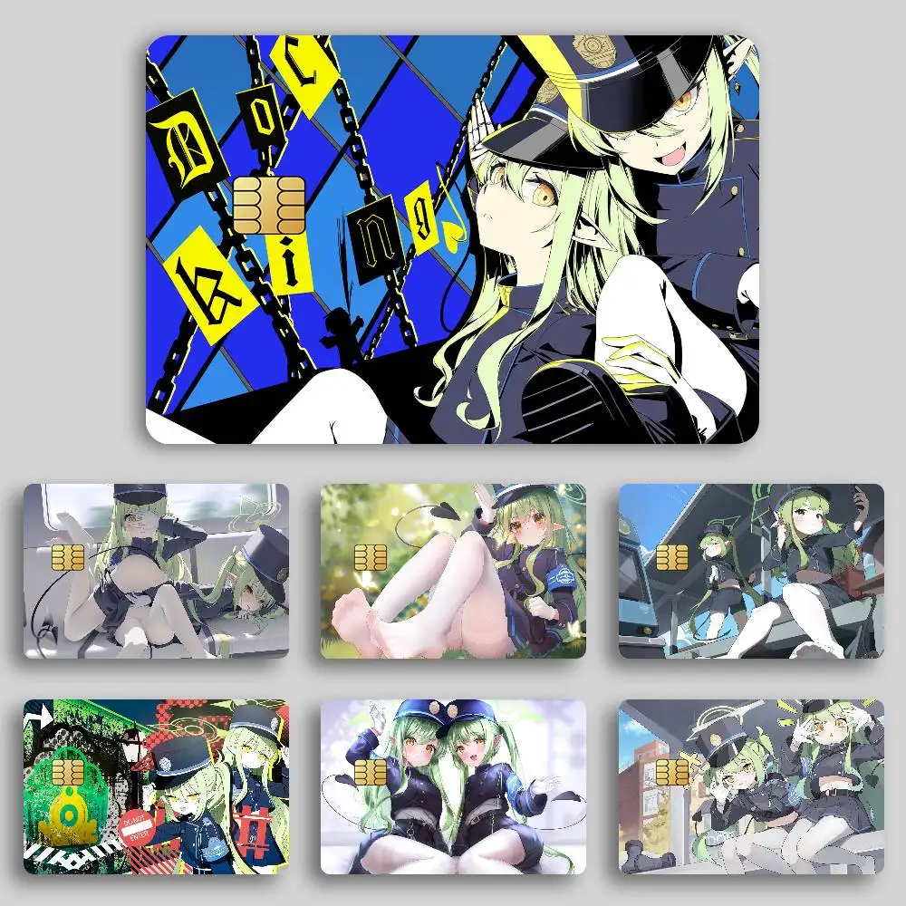 Blue Archive Tachibana Nozomi Credit Card Skin Stickers for Bank Card Bus Metro Card Sticker Waterproof Gift