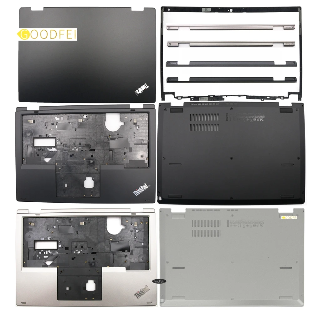 

For Lenovo ThinkPad L380 Yoga L390 Yoga Laptop LCD Back Cover Top Rear Lid Strip Bezel Palmrest Upper Case Bottom Base Lower