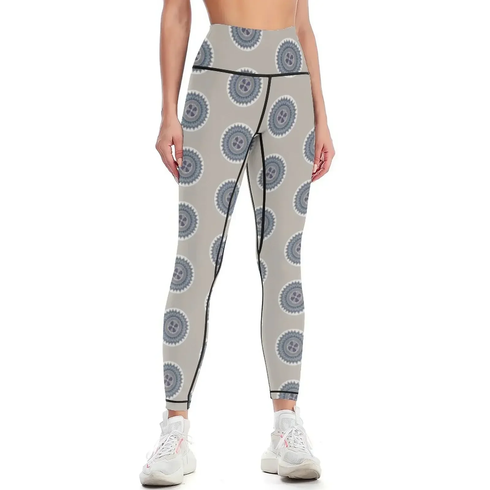 Blue Latvian Mandala Leggings sports woman gym gym clothing flared for physical Womens Leggings