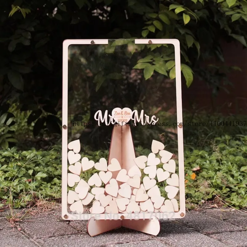 

Customized Wedding Signature Board Creative Ins Wedding Sign-in Frame Celebration Supplies Personalized Design