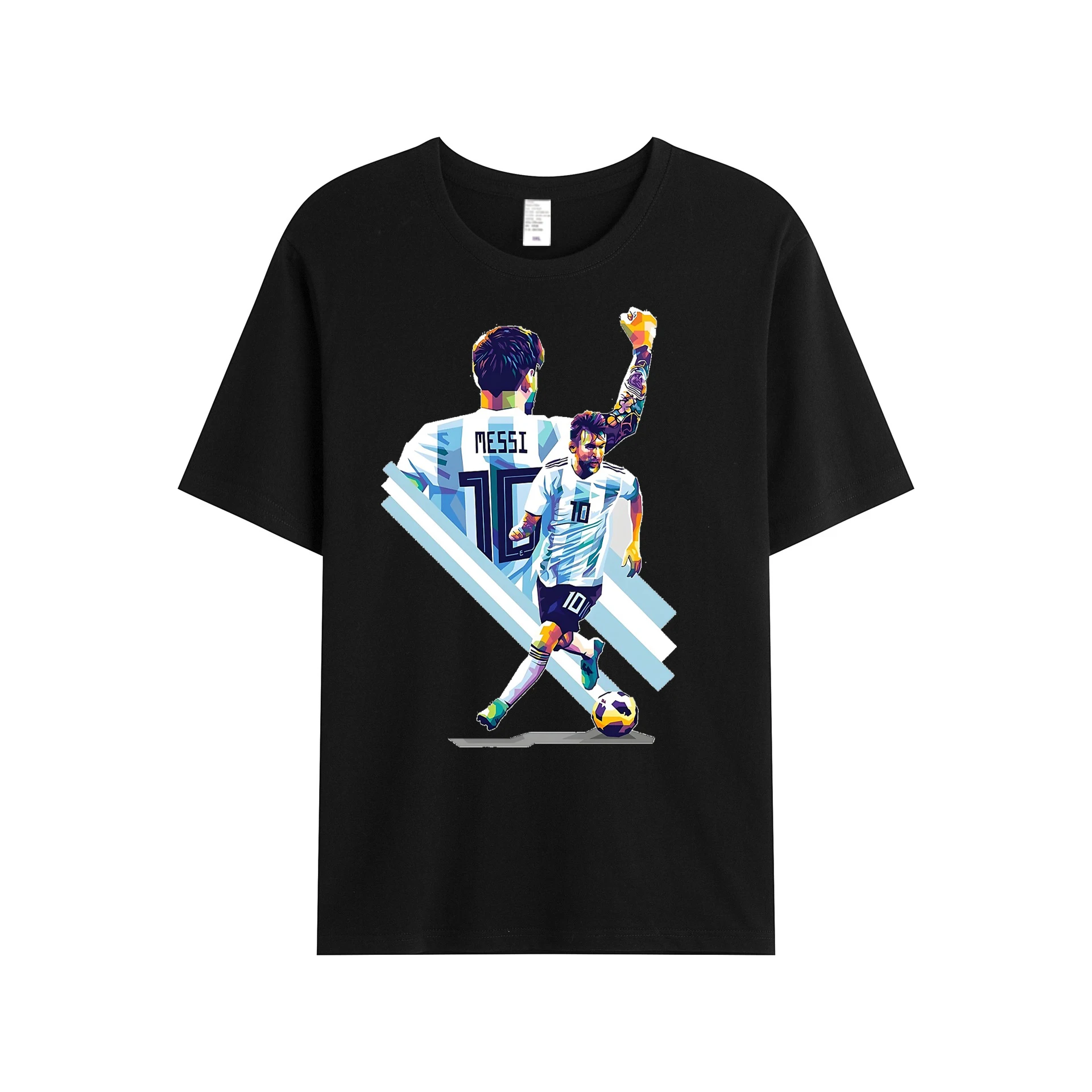 Messi Wpap Pop Art Essential T-Shirt Techno Funny O-Neck Cool Sunlight Spring Unique Cotton Funny Casual Printing Shirt