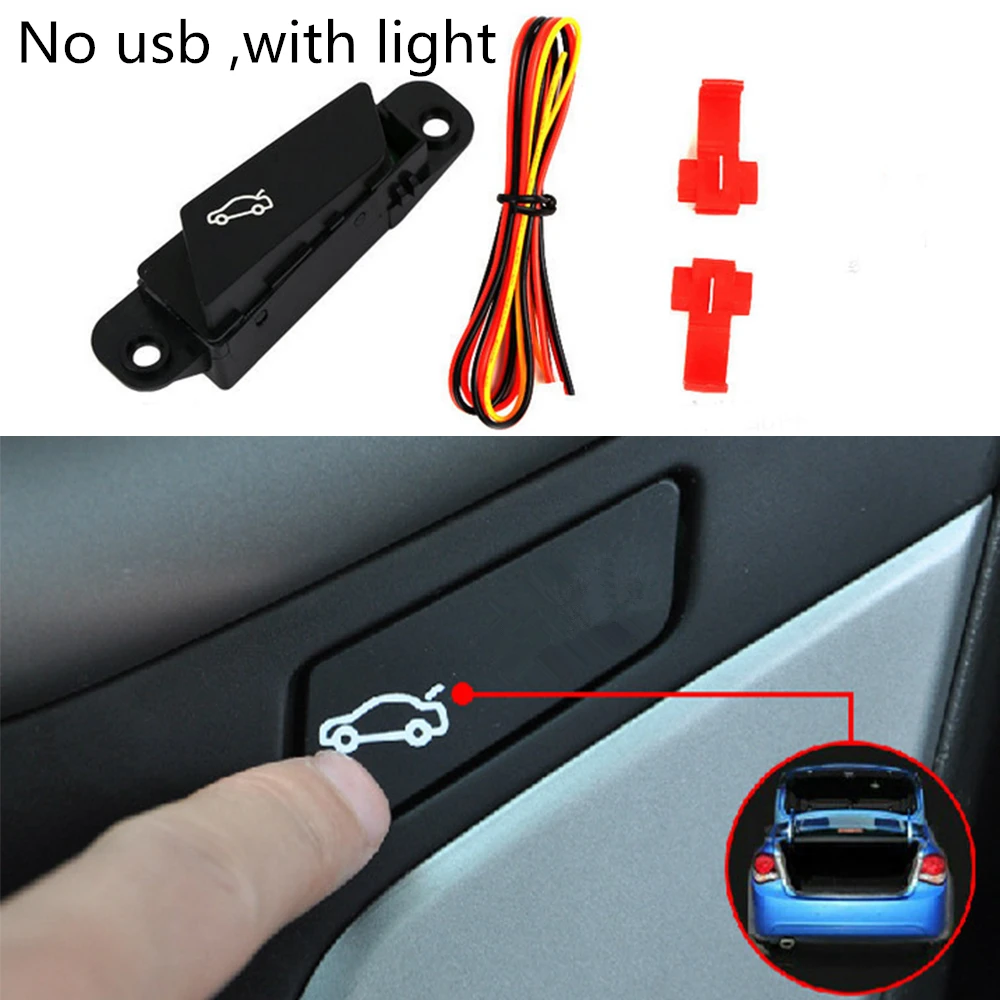 Auto Kofferraum Schalter Knopf USB-Baugruppe für Chevrolet Cruze bis Gepäck box öffnen und schließen Knopfsc halter Baugruppe Auto Stil