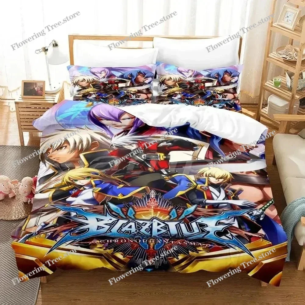 

New Personality 3D Printed Anime Blazblue Bedding Set Cartoons set Adult Kid Bedroom Duvet cover Sets Home Textiles029
