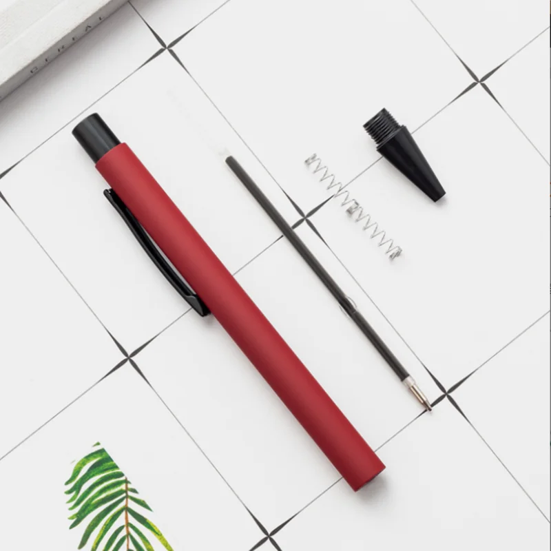 Bolígrafo Multicolor de Metal con logotipo personalizado, bolígrafos de oficina para publicidad de negocios, regalo de fiesta de cumpleaños,