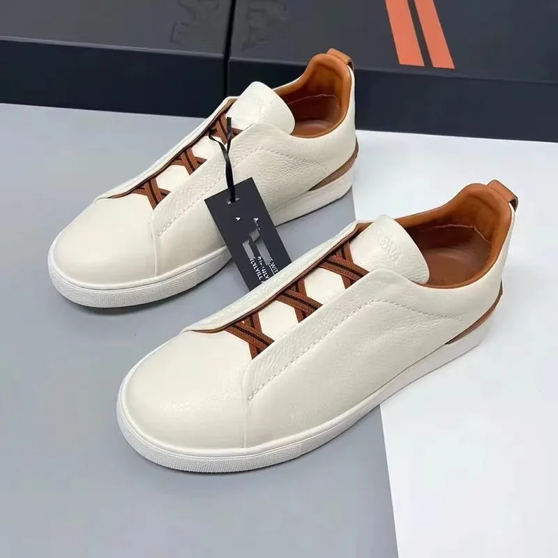 2025 hot selling new men's shoes head cowhide summer breathable casual shoes luxury multi-functional shoes very good